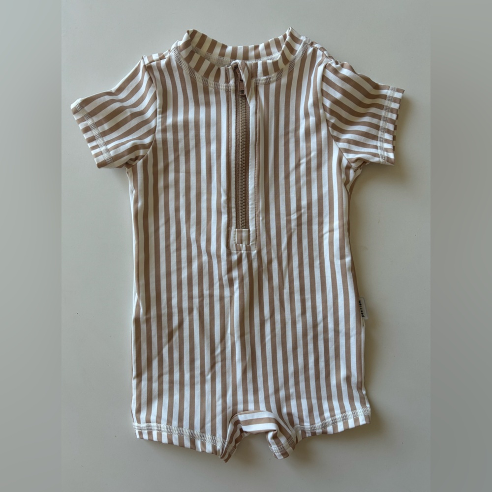 Petit Lem Striped Baby Outfit